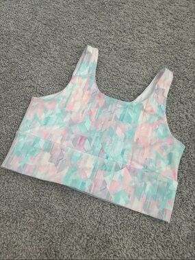 DYI Elevate Bra-Pastel Mosaic Sports Bra - Mint, Pink & Lilac